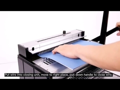Manual Book Binding Punching Machine Double Loop Multifunction
