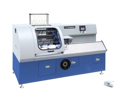 SX-460E 12 সুঁচ এবং 19মিমি সুঁচের ব্যবধান প্রোগ্রাম-নিয়ন্ত্রণ সেমি-অটোমেটিক বাঁধাই সেলাই মেশিন ম্যানুয়াল বই বাঁধাই মেশিন